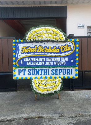 Papan Bunga Duka di Gedongkiwo