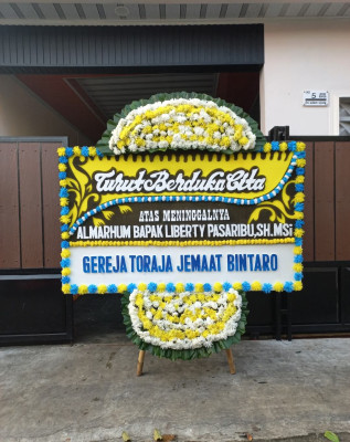 Papan Bunga Duka di Gedongkiwo